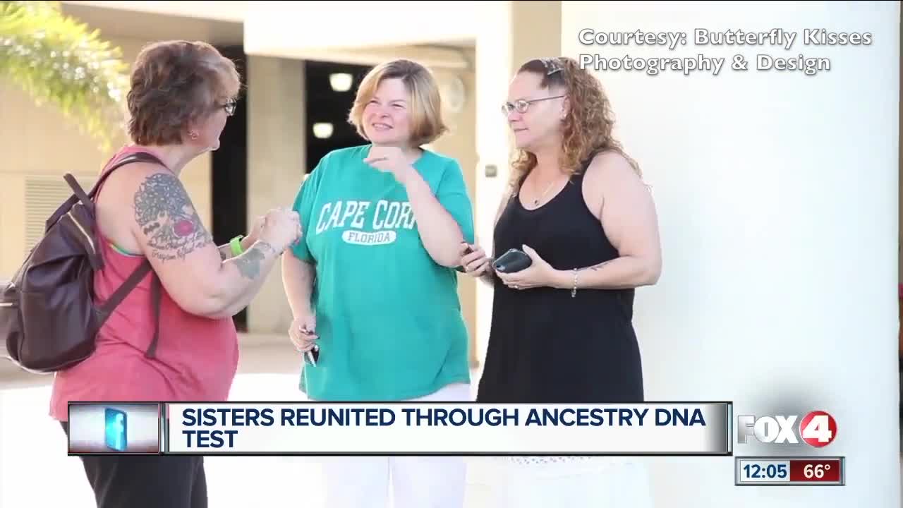 An adopted woman is reunited with her sisters after 50+ years