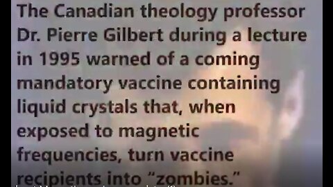We Were Warned in 1995 About Magnetic Vaccines Mandates. By Canadian Dr. Pierre Gilbert