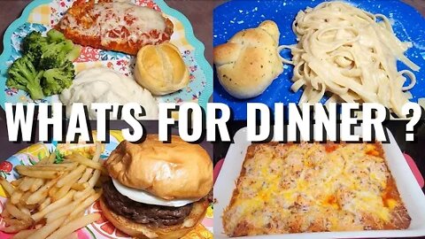 WHAT'S FOR DINNER ? 4 EASY & DELICIOUS MEALS | CHICKEN PARMESAN | BEEF ENCHILDA BUBBLE UP CASSEROLE