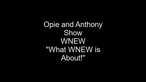 The Bitter Opie and Anthony Show: "Mr. Snothead!" 01/11/1999