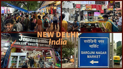 Sarojini Nagar Market - Huge Night Market - New Delhi India 2024