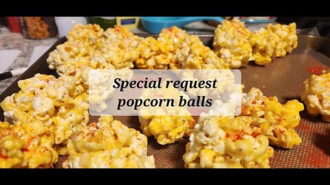 Special request popcorn balls #popcorn
