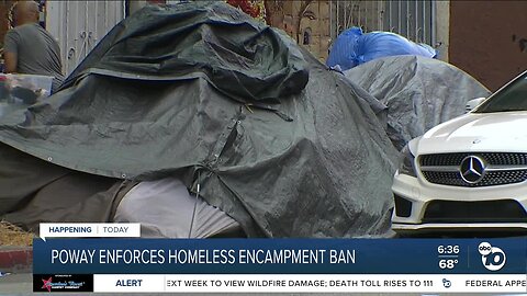 Poway's enforcement of homeless encampment ban begins