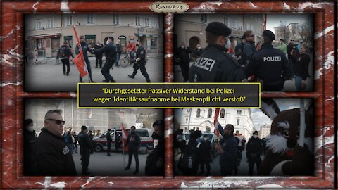 Durchgesetzter Passiver Widerstand bei Polizei wegen Identitätsaufnahme bei Maskenpflicht verstoß