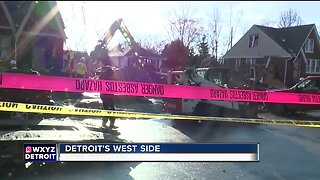 2 injured after gas leak causes home explosion on Detroit's west side