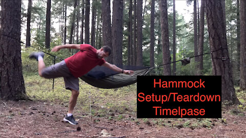 Hammock Setup Tear down Time lapse