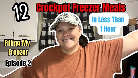 Freezer Meals For The Crockpot || Meal Prep & Filling My Deep Freezer || Cheap Meals For Families