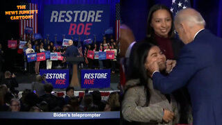 Uncle Joe's great opportunity: A group of brainwashed pro-abortion girls.