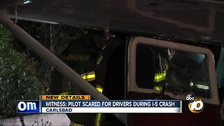 Witness: Pilot scared for drivers during I-5 crash