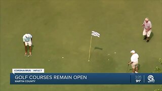 Public and private golf courses in Martin County to remain open