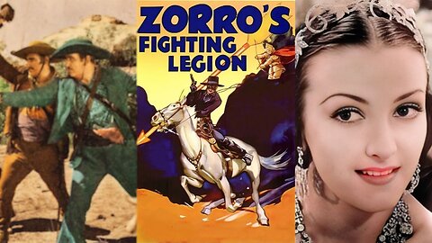 ZORRO'S FIGHTING LEGIONS (1939) Reed Hadley & Sheila Darcy | Action, Adventure, Drama | COLORIZED