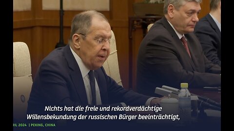 Der Erfolg der Diplomatie. Russischer Außenminister in China