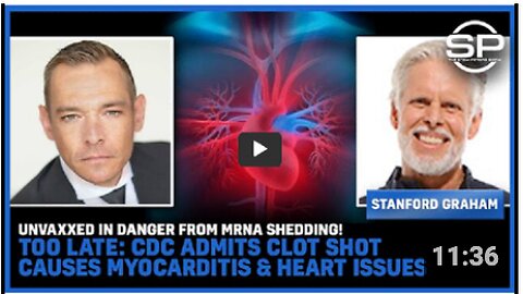 Unvaxed In DANGER From mRNA Shedding: CDC Admits Clot Shot Causes Myocarditis & Heart Issues