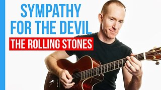 Sympathy For The Devil ★ The Rolling Stones ★ Acoustic Guitar Lesson Tutorial [with PDF]