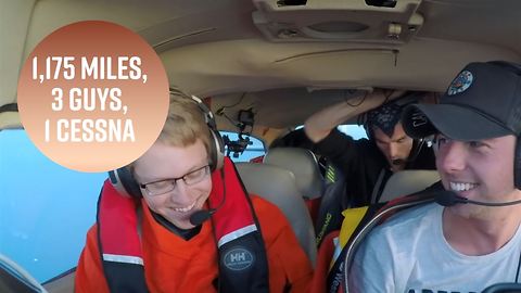 When 3 guys fly 1,175 miles in a Cessna