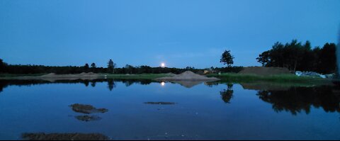 Peaceful full moon night ends with EXPLOSION!