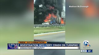 Vehicle fire closes Florida Turnpike SB lanes in Okeechobee County