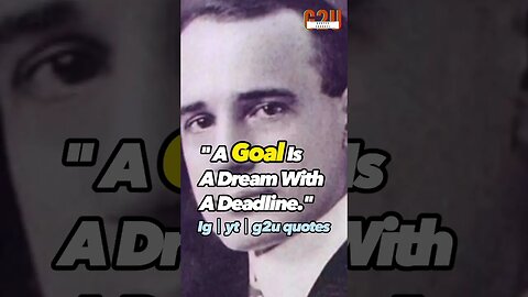 Napoleon Hill Quote│"From Dreamer to Achiever: Setting Goals and Meeting Deadlines"🔥│#quotes #goals