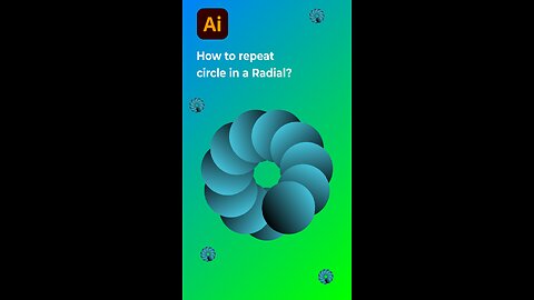 How to repeat circle in a Radial #shorts