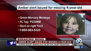 Amber Alert issued for missing 4-year-old girl