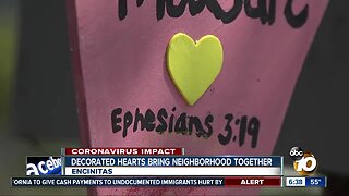 Heart Art decorates Encinitas street