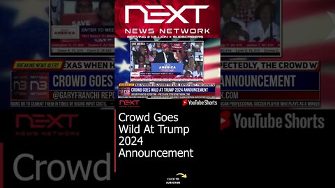Crowd Goes Wild At Trump 2024 Announcement #shorts