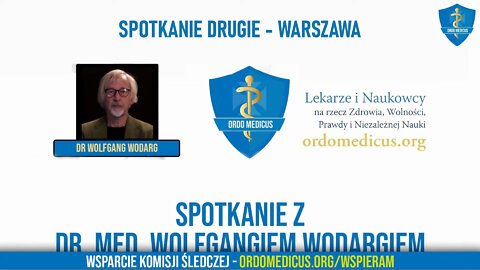 II spotkanie z dr med. Wolfgangiem Wodargiem. Warszawa.