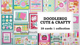 Doodlebug | Cute & Crafty | 39 cards from 1 collection