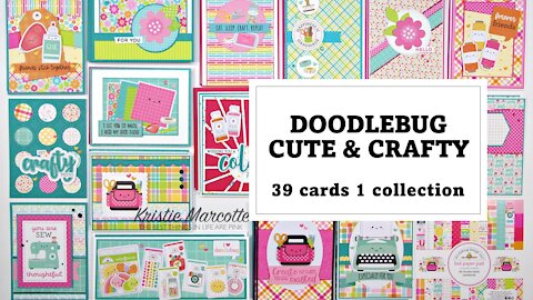 Doodlebug | Cute & Crafty | 39 cards from 1 collection