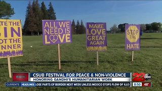 CSUB remember Gandhi's teachings with peace march