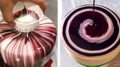 Most Satisfying Mirror Glaze Cake Decorating Compilation(2021)