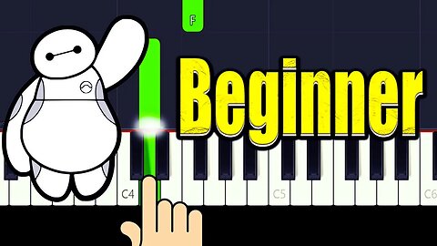 AI Story from Big Hero 6 BAYMAX - Piano Tutorial For Beginners + Music Sheets