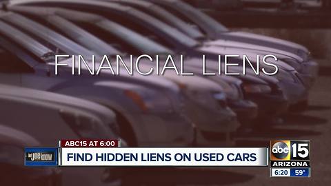 Protect yourself: How to check if their is a "hidden" lien against a car