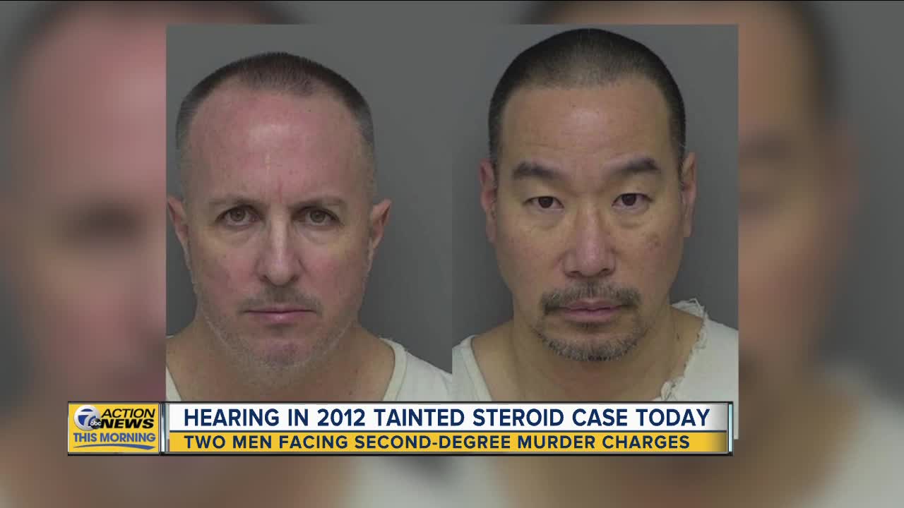 Hearing in 2012 tainted steroid case today