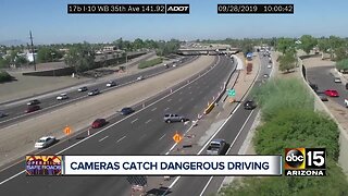 Cameras catch dangerous driving in I-10 work zone