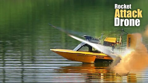 Watch my RC Airboat transform into a deadly Rocket Attack Drone!