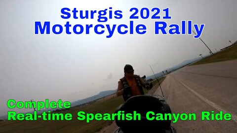 Complete Ride through Spearfish Canyon during the Sturgis Motorcycle Rally