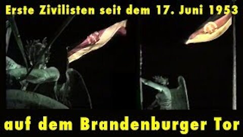 Maueröffnung 1989, Brandenburger Tor, DDR, Wende, Revolution