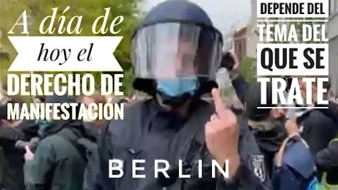 A día de hoy el derecho de manifestación en Alemania dependen del tema del que se trate