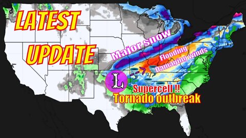 Tornadoes, Damaging Winds, Flooding, Snow & Ice Today - The WeatherMan Plus Weather Channel