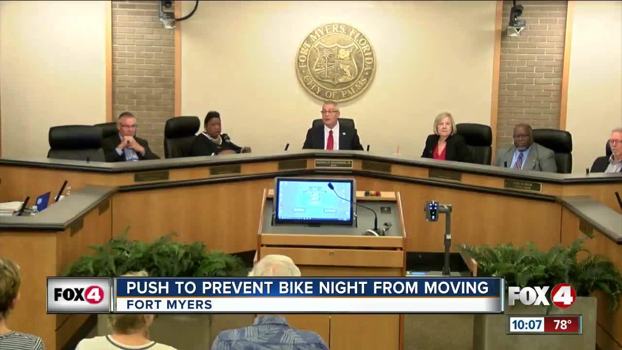Push to prevent bike night from moving