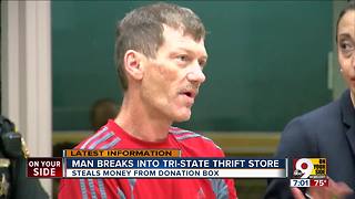 Man accused of breaking into Tri-State thrift store