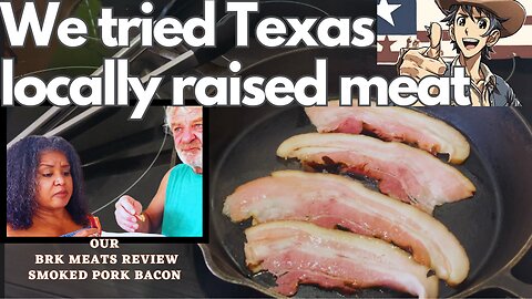 Texas brand BRK Meats smoked pork bacon our home cooked taste test review of local texas raised pork