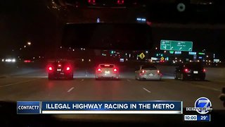 Police in Denver metro area battle weekend racing drivers who block highways