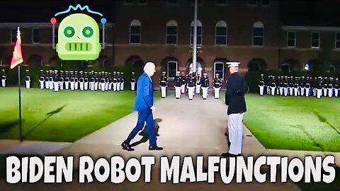 ROBOT Biden Stops Walking, and then SHUTS DOWN