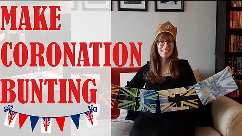 🚩👑 MAKE CORONATION BUNTING 👑🚩| BUDGETSEW #coronation #kingcharles #papercraft