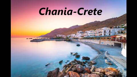 Chania Crete Greece Walking Tour On A Beautiful Day (4K)