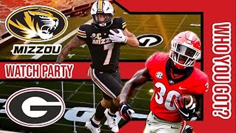 Missouri Tigers vs Georgia Bulldogs | 2023 SEC Game | Live Watch Party