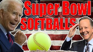 Jim Gray lobs softballs to Biden in Super Bowl interview.