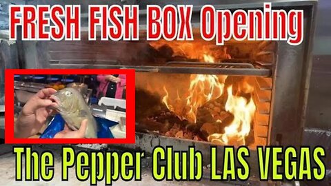 The Pepper Club Las Vegas Overnight Fish from Japan ✅ Fresh Fish Box Opening 921 S Main St Las Vegas
